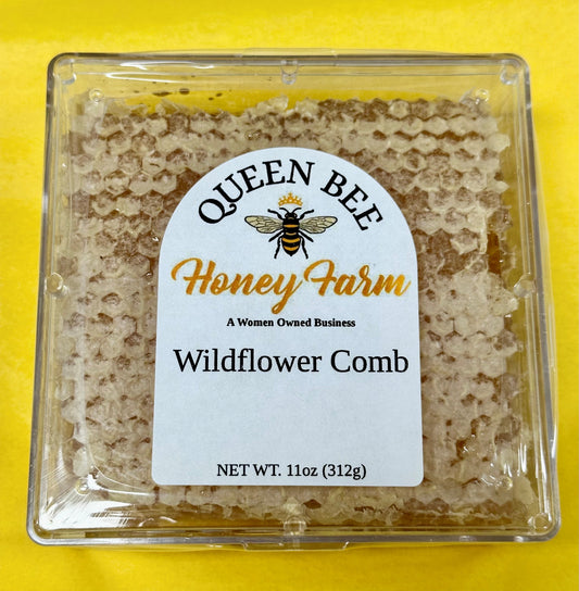 Raw Wildflower Comb 11oz Square